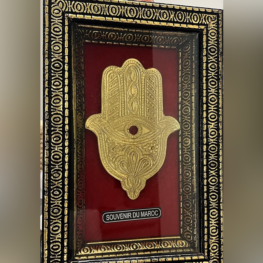 Gold Hamsa Wall Art